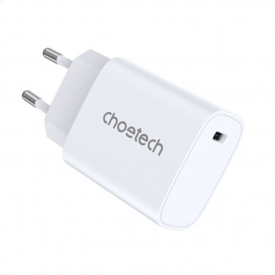 Choetech Q5004*2 PD20W charger for iphone12/13 series Baltas 1