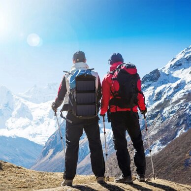 Saulės įkroviklis Choetech SC001 sulankstomas 19 W 2 × USB-A – juodas 13 Saulės įkroviklis Choetech SC001 sulankstomas 19 W 2 × USB-A – juodas 13