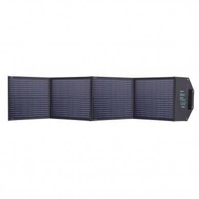 Choetech solar charger 100W foldable 2x USB 1x USB C PD QC Juodas (SC009-V2) 1 Choetech solar charger 100W foldable 2x USB 1x USB C PD QC Juodas (SC009-V2) 1