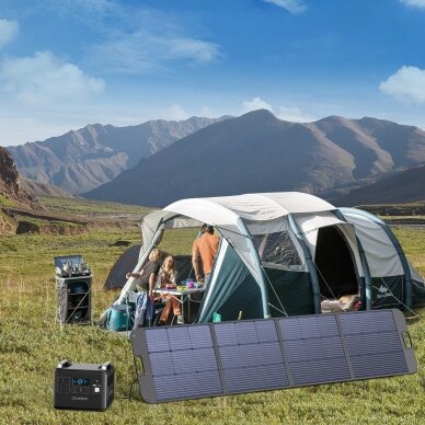 Choetech solar charger 200W portable solar panel Juodas (SC011) 6 Choetech solar charger 200W portable solar panel Juodas (SC011) 6