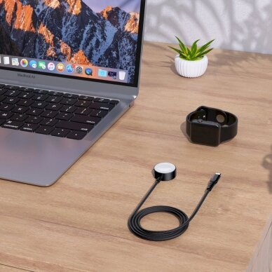 Choetech T319 MFI 5W wireless Įkroviklis Apple Watch + USB-C Kabelis - Juodas 9 Choetech T319 MFI 5W wireless Įkroviklis Apple Watch + USB-C Kabelis - Juodas 9