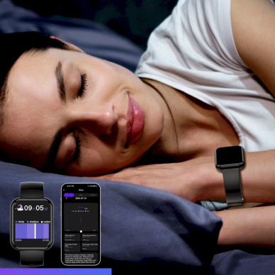 Choetech WT001 išmanusis laikrodis su IP67 ir skambučių funkcija – juodas 8 Choetech WT001 išmanusis laikrodis su IP67 ir skambučių funkcija – juodas 8