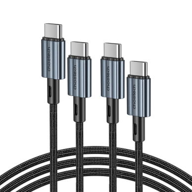 Choetech XCC-1014 USB-C / USB-C PD 60W kabelis – pilkas 1