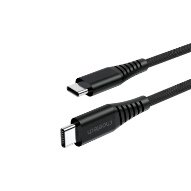 Choetech XCC-1051 magnetinis USB-C / USB-C PD 3.1 kabelis 240W 1.8 m – juodas