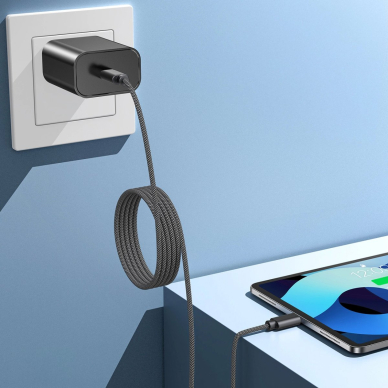 Choetech XCC-1052 100W USB-C magnetinis kabelis 1.2 m – juodas 4