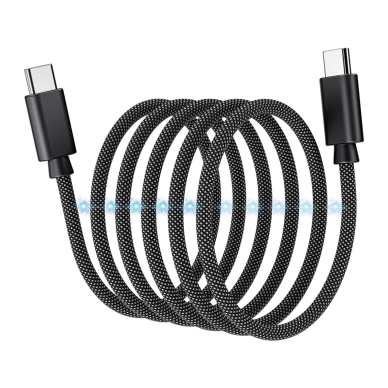 Choetech XCC-1054 240W USB-C magnetinis kabelis su PD 3.1 1.2 m – juodas 1