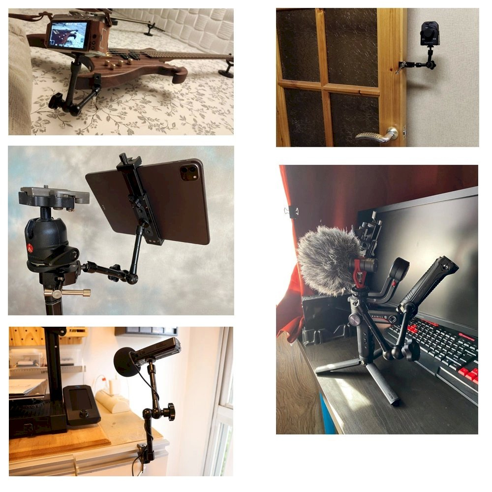 Kamerai / mikrofonui kabliukas / laikiklis – prispaudžiamas 5 Kamerai / mikrofonui kabliukas / laikiklis – prispaudžiamas 5