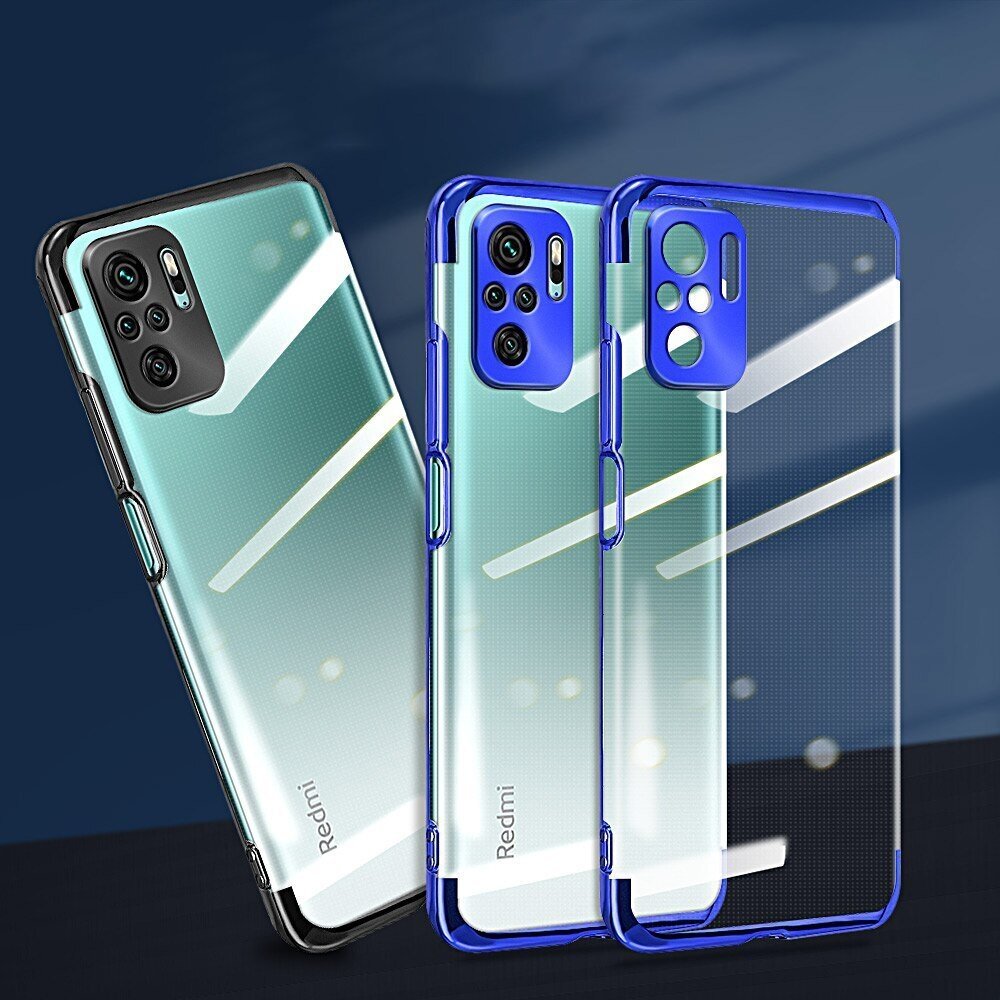 Dėklas Clear Color TPU Electroplating Xiaomi Redmi Note 10 5G / Poco M3 Pro Juodas 7 Dėklas Clear Color TPU Electroplating Xiaomi Redmi Note 10 5G / Poco M3 Pro Juodas 7