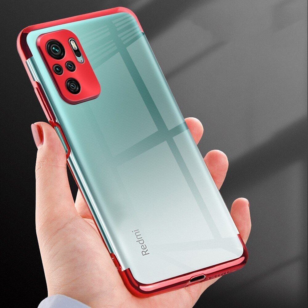 Dėklas Clear Color TPU Electroplating Xiaomi Redmi Note 10 5G / Poco M3 Pro Mėlynas 6 Dėklas Clear Color TPU Electroplating Xiaomi Redmi Note 10 5G / Poco M3 Pro Mėlynas 6