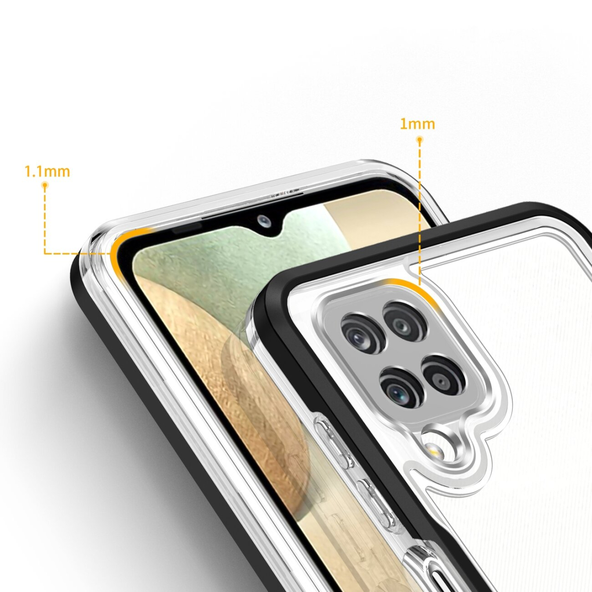 Dėklas Clear 3in1 Samsung Galaxy A22 4G juodas 10 Dėklas Clear 3in1 Samsung Galaxy A22 4G juodas 10