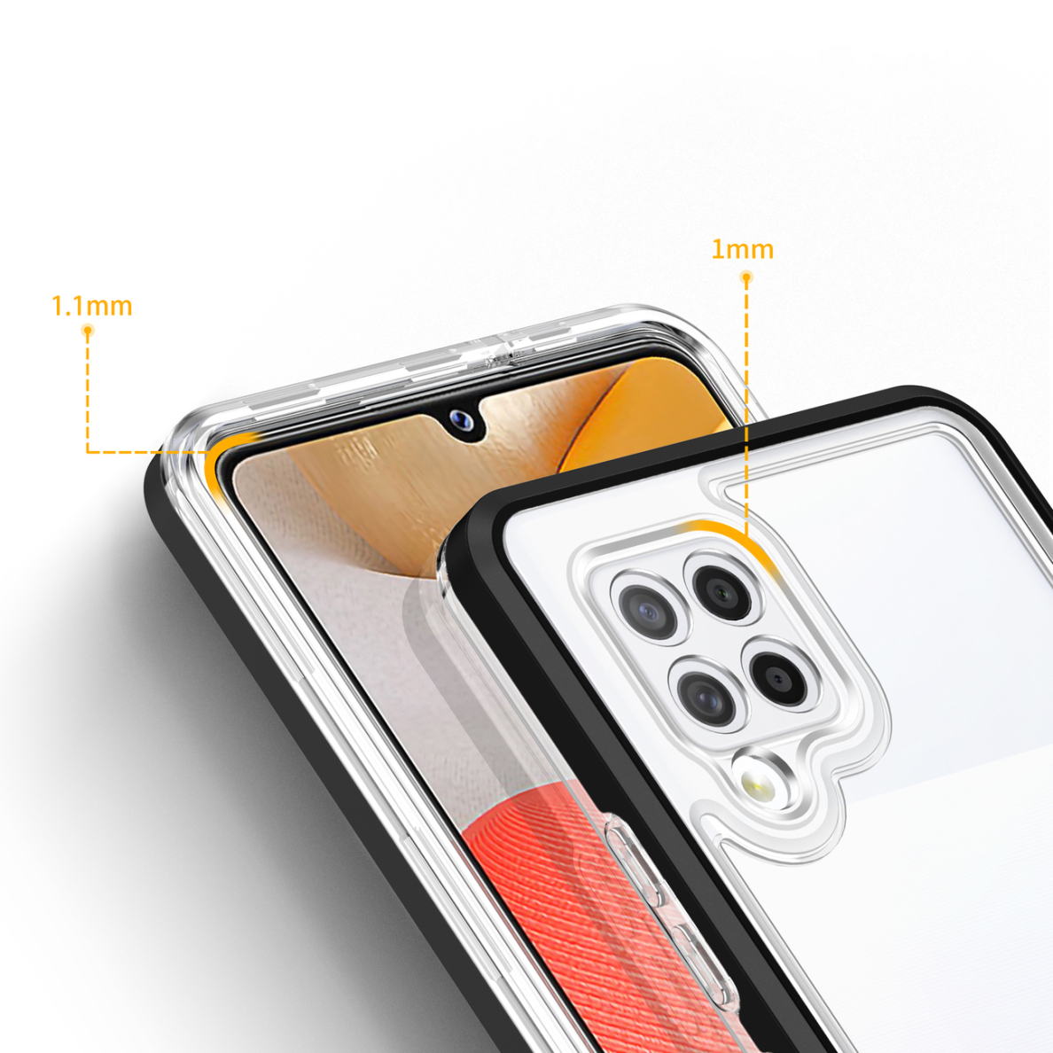 Dėklas Clear 3in1 Samsung Galaxy A42 5G juodas 3 Dėklas Clear 3in1 Samsung Galaxy A42 5G juodas 3