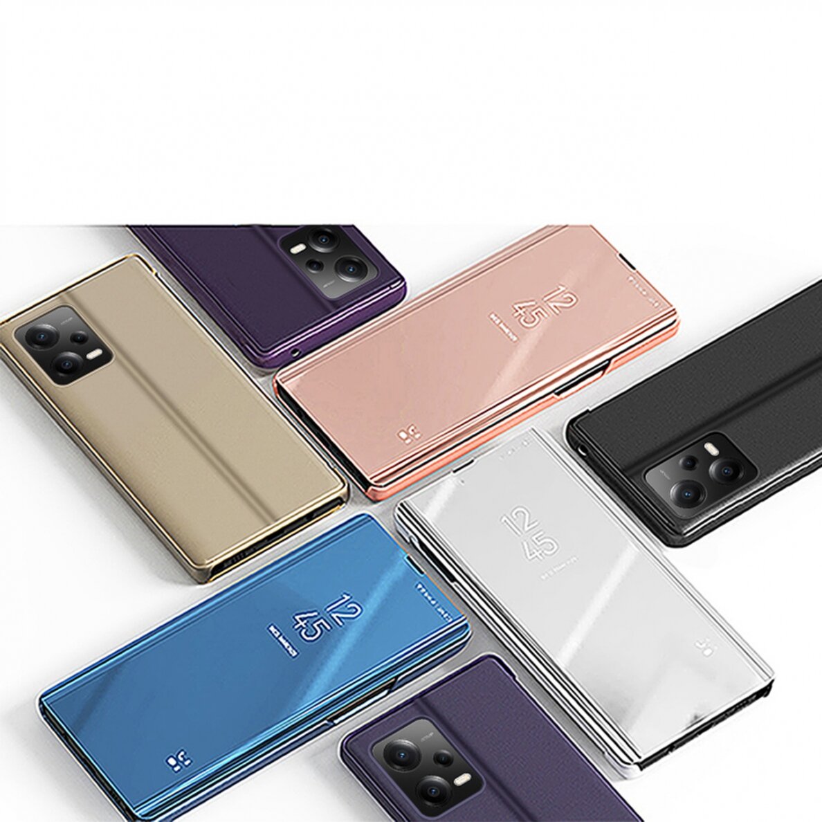 Dėklas Clear View Xiaomi Redmi Note 12 Pro Plus Juodas 3 Dėklas Clear View Xiaomi Redmi Note 12 Pro Plus Juodas 3
