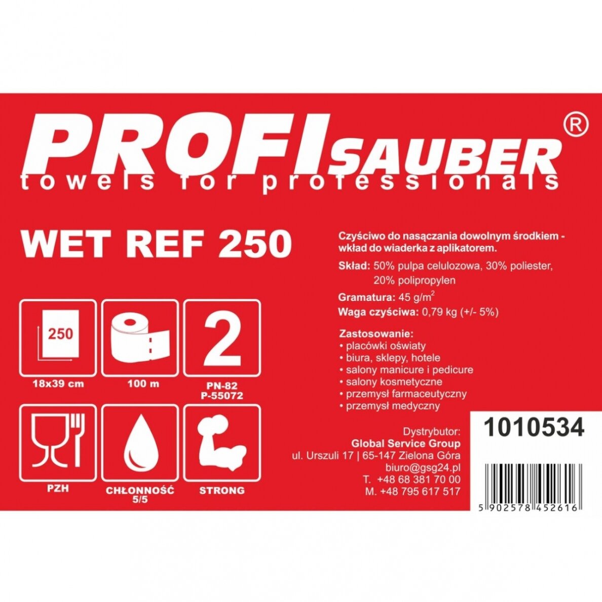 Cloths the ProfiSauber WET REF 250 soaking bucket - INSERT 2 Cloths the ProfiSauber WET REF 250 soaking bucket - INSERT 2