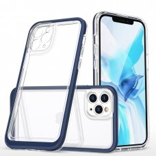 Dėklas Clear 3in1 iPhone 11 Pro Max mėlynas NDRX65