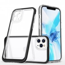 Dėklas Clear 3in1 iPhone 11 Pro Max juodas NDRX65
