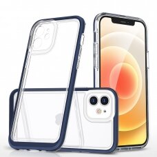 Dėklas Clear 3in1 iPhone 12 mėlynas