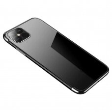 Dėklas su spalvotu kraštu TPU Electroplating iPhone 13 mini Juodas