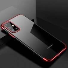 Skaidrus  TPU Deklas Electroplating  „Samsung Galaxy A51“ raudonas