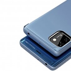 Clear View Case Atverčiamas Dėklas Huawei Y5P Mėlynas