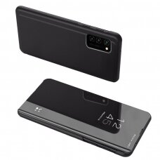 Atverčiamas dėklas Clear View Case Samsung Galaxy A72 Juodas