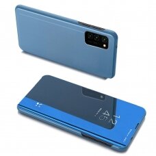 Atverčiamas dėklas Clear View Samsung Galaxy A03s (166.5) Mėlynas