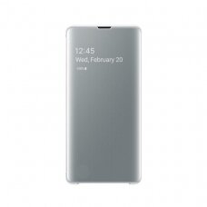 Clear View Dėklas Samsung Galaxy S10 Lite Sidabrinis