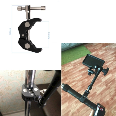 Kamerai / mikrofonui kabliukas / laikiklis – prispaudžiamas 9 Kamerai / mikrofonui kabliukas / laikiklis – prispaudžiamas 9