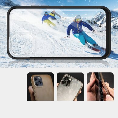 Akcija! Dėklas Clear 3in1 iPhone 11 Pro Max juodas  2