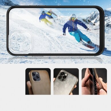Dėklas Clear 3in1 iPhone 11 Pro Max juodas 2
