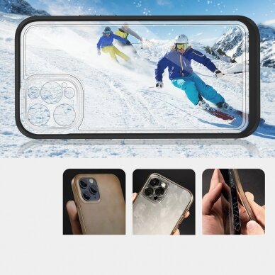Dėklas Clear 3in1 iPhone 12 Pro Max juodas 9