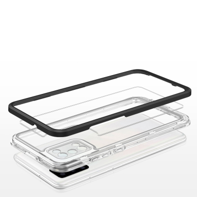 Dėklas Clear 3in1 Samsung Galaxy A03s (166) juodas 4 Dėklas Clear 3in1 Samsung Galaxy A03s (166) juodas 4
