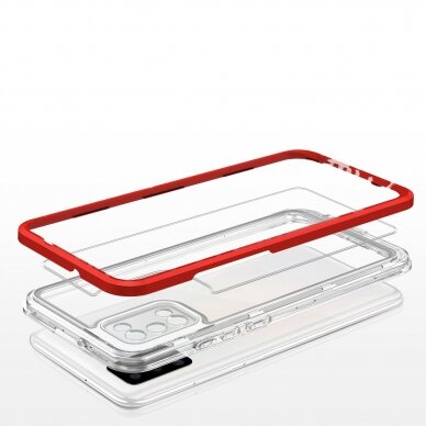 Dėklas Clear 3in1 Samsung Galaxy A03s (166) raudonas 11