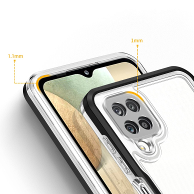 Dėklas Clear 3in1 Samsung Galaxy A22 4G juodas 10 Dėklas Clear 3in1 Samsung Galaxy A22 4G juodas 10