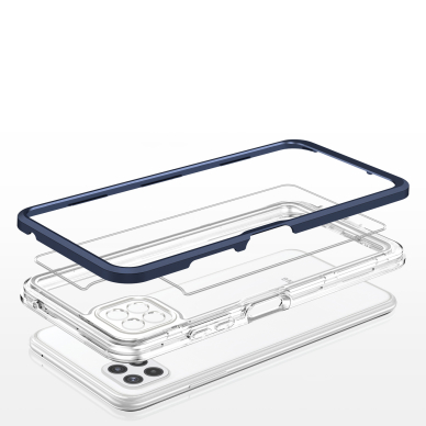 Dėklas Clear 3in1 Samsung Galaxy A22 5G mėlynas 8