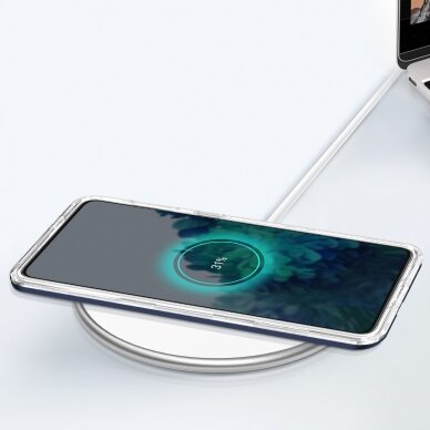 Dėklas Clear 3in1 Samsung Galaxy S21 5G mėlynas 6