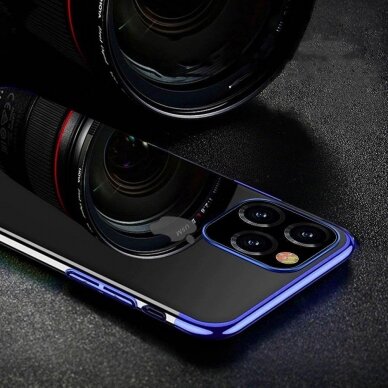Dėklas su spalvotu kraštu TPU Electroplating iPhone 13 mini Juodas 3