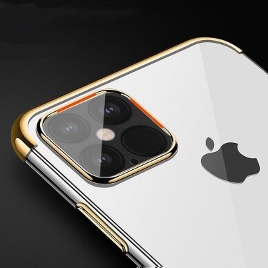 Dėklas su spalvotu kraštu TPU Electroplating iPhone 13 mini Juodas 7