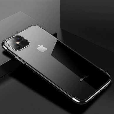 Dėklas su spalvotu kraštu TPU Electroplating iPhone 13 mini Juodas 9