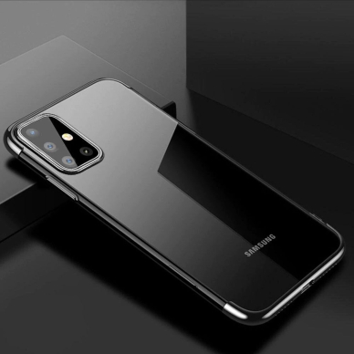 SKAIDRUS TPU DEKLAS ELECTROPLATING „SAMSUNG GALAXY A51“ Juodas (CTZ006) UCS025 HZL0431 2