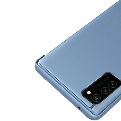 Atverčiamas dėklas Clear View Case Samsung Galaxy A72 Mėlynas 3