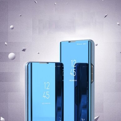 Atverčiamas dėklas Clear View Case Samsung Galaxy A72 Mėlynas 6