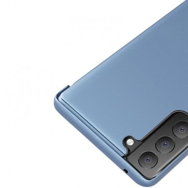 Atverčiamas dėklas Clear View Case Samsung Galaxy S21 FE Juodas 6