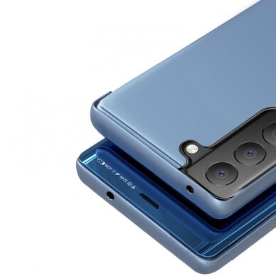 Atverčiamas dėklas Clear View Case Samsung Galaxy S21 FE Juodas 7