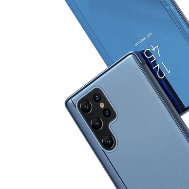 Dėklas Clear View Case Samsung Galaxy S23 Ultra Mėlynas 5