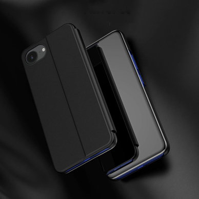 iPhone 16e – Clear View Flip Cover dėklas - Juodas 2
