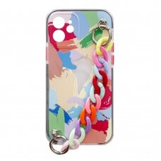 Dėklas Color Chain Case gel flexible elastic iPhone 12 multicolour