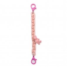 Pakabukas Color Chain (rope) Rožinis