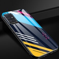 Spalvotas Apsauginis Dėklas Color Glass Samsung Galaxy A71 Pattern 2