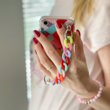Dėklas Color Chain Case gel flexible elastic iPhone 12 multicolour 1