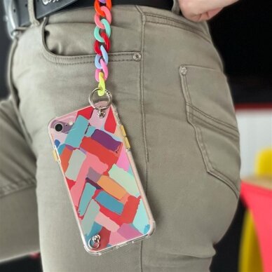 Dėklas Color Chain Case gel flexible elastic iPhone 12 multicolour 4